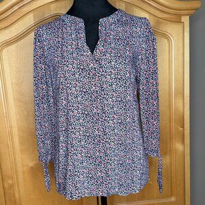 Cynthia Rowley 3/4 Sleeve Floral Shirt, Size M